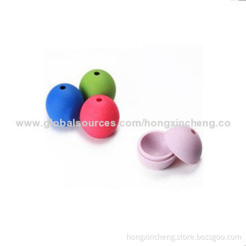 G-2014 Silicone Ball-shaped Ice Cube Trays, 6.0cm Inner Diameter, 7.0cm Height